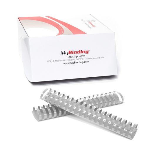 2 Inch Grey Plastic Binding Combs - 50pk Image 6