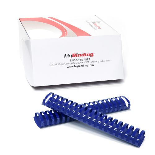 2 Inch Royal Blue Plastic Binding Combs - 50pk Image 1