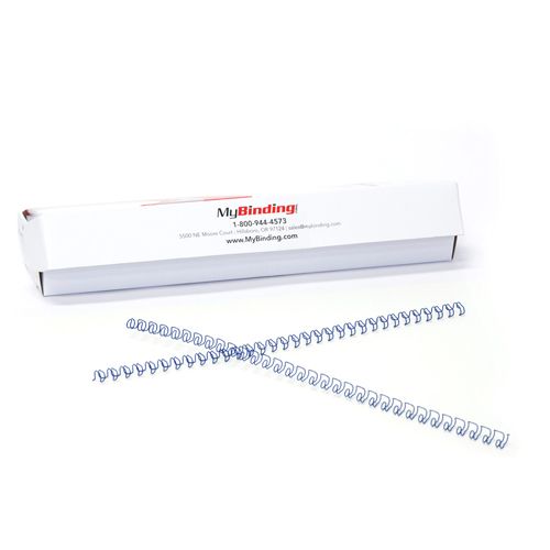 Blue 1/4 Inch 3:1 Pitch Twin Loop Wire - 100pk Image 6