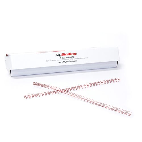 Red 1/4 Inch 3:1 Pitch Twin Loop Wire - 100pk Image 6