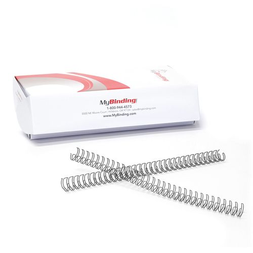 Gray 7/16 Inch 3:1 Pitch Twin Loop Wire - 100pk Image 6