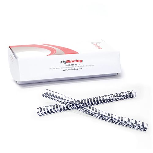 Navy 7/16 Inch 3:1 Pitch Twin Loop Wire - 100pk Image 1