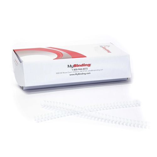 White 5/16 Inch 3:1 Pitch Twin Loop Wire - 100pk Image 1