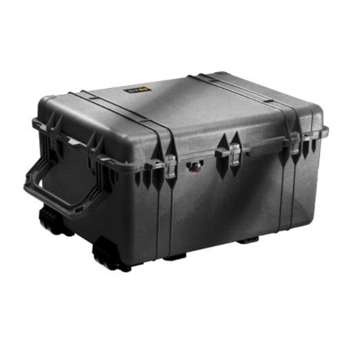 Custom Deployment/Shipping Case for Proton PDS-100 Hard Drive Crusher, featuring durable, impact-resistant construction with secure latches and heavy-duty handle for safe transport.