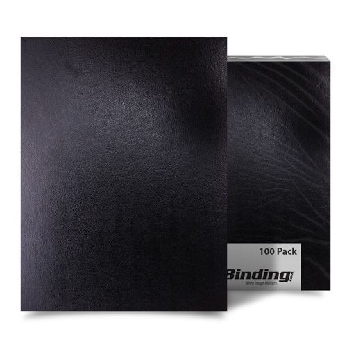 Black 8.5 Inch x 11 Inch Regency Leatherette Covers - 100pk Image1