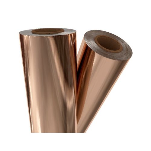 Rose Gold Metallic 12" x 100' Laminating Foil Image 1
