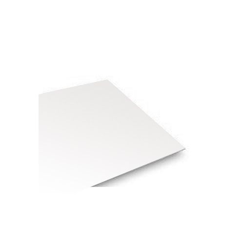 A close-up view of a blank Proseal FlexPouch Siliconized Foam Board Sleds sheet, showcasing its smooth, white surface and slightly angled perspective.