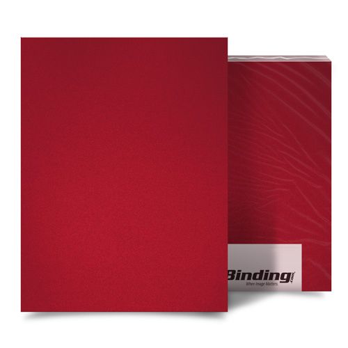 Red 35mil Sand Poly 8.5 Inch x 11 Inch Binding Covers - 25pk Image 1