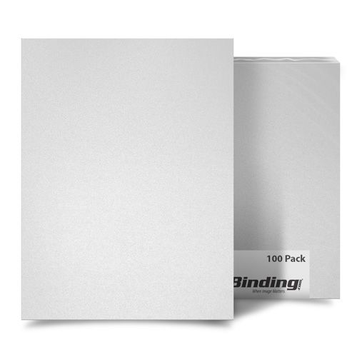 White 55mil Sand Poly A4 Size Binding Covers - 10pk Image 1