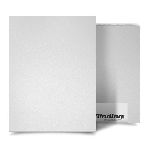 White 16mil Sand Poly 8.5 Inch x 14 Inch Binding Covers - 25pk Image 1