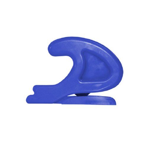 A blue Snappy Safe Cutter with a sleek, curved design for easy cutting and safety.