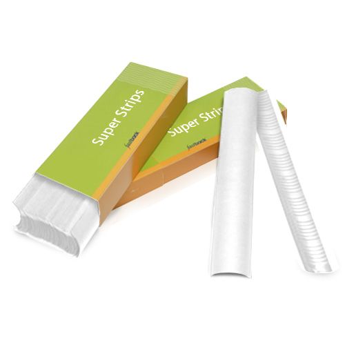 White 11 Inch Wide Powis Parker Fastback Super Strips Image 1