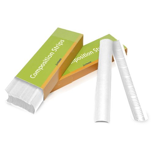 White 11 Inch Medium Powis Parker Fastback Composition Strips Image 1