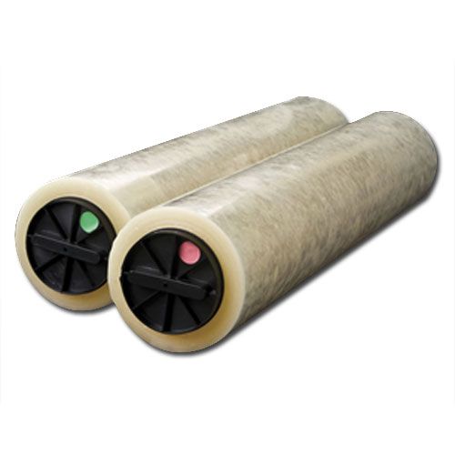 The Xyron 2500 Two-Sided Thermal Sensitive High Gloss Laminating Roll Set 300', featuring two rolls with color-coded ends for easy installation.