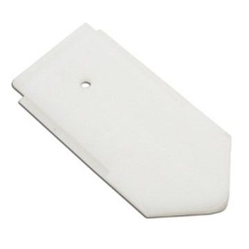 An Akiles Diamond 6 or 7 Knife Lower Blade Pads, featuring a white, angled pad with a central hole for precise installation and support.