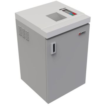 A sleek and compact Dahle PowerTEC 717 OS High-Security Optical Media Shredder, designed for efficient destruction of sensitive optical media.