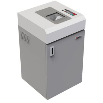 The Dahle PowerTEC 808 MS Multi-Media Shredder, a heavy-duty machine designed for secure shredding of various media types.