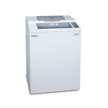 Formax OnSite FD 8502AF AutoFeed Office Shredder with a sleek white design and user-friendly control panel, ideal for efficient document shredding in offices.