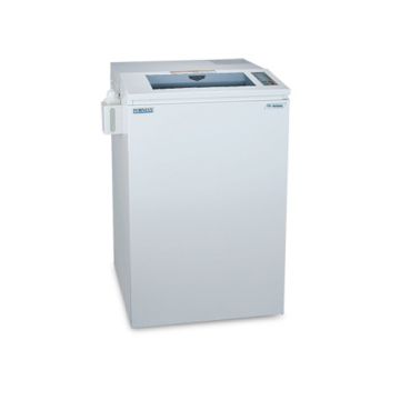 A white Formax FD 8650HS Level 6 Cross-Cut Paper Shredder designed for high-security shredding tasks.