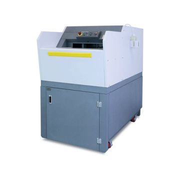 A high-performance Formax FD 8906CC Cross Cut Industrial Conveyor Shredder designed for efficient and secure document destruction.