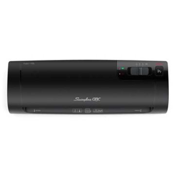 A black GBC Swingline Fusion 1100L 9" Laminator with control buttons on the top.