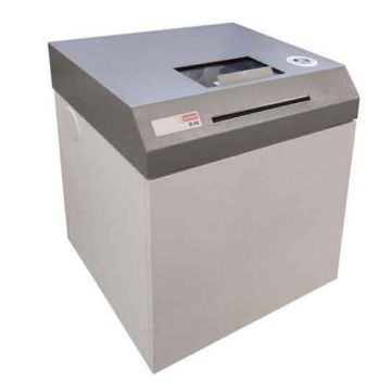 Front view of the Intimus 85 RX Multipurpose Pharmacy Shredder, designed for securely shredding sensitive documents and materials in a pharmacy setting.