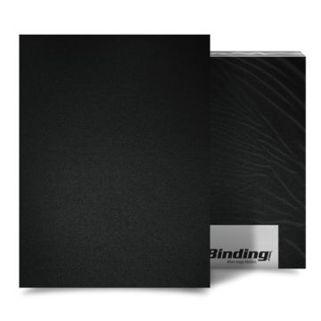 Black 55mil Sand Poly Binding Covers displayed with a textured surface for durable and professional document presentation.