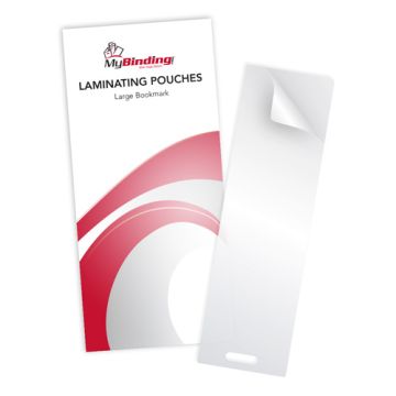 Small Bookmark Pouches with Short Side Slot, ideal for laminating and preserving bookmarks with a durable and professional finish.