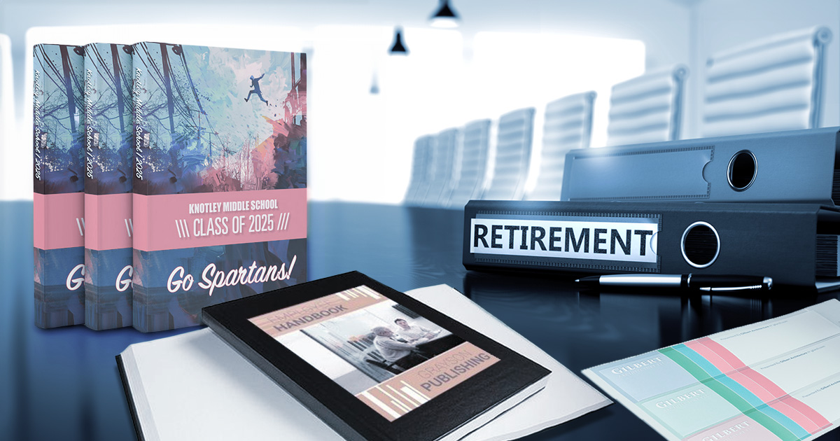 Various reports, presentations, and books showcasing the different types of binding styles.