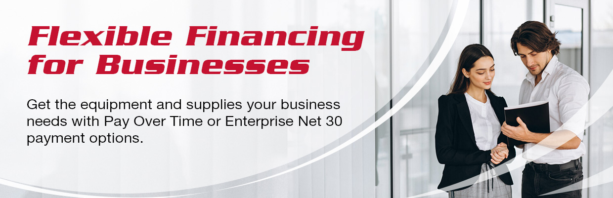 Flexible financing options to fit your unique business' needs
