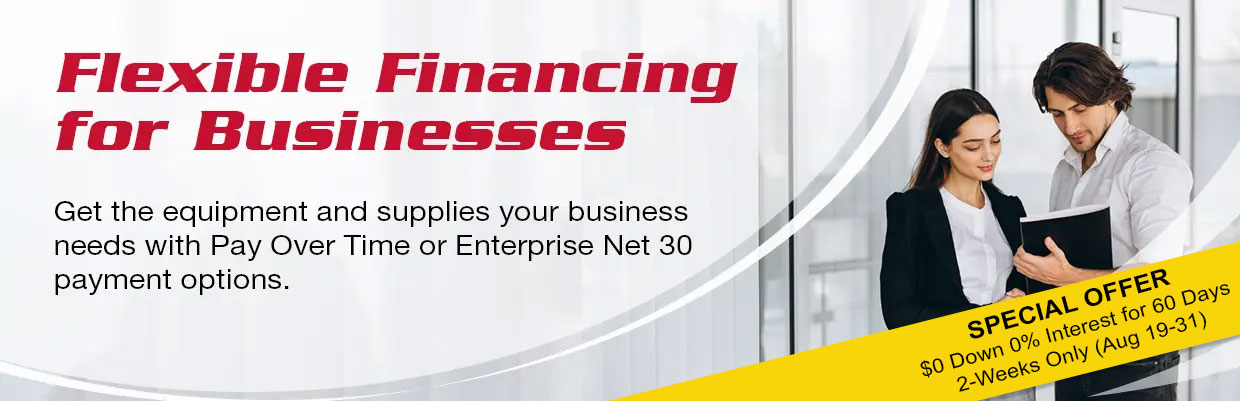 Flexible financing options to fit your unique business' needs