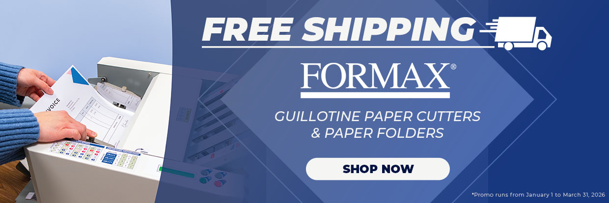 Free Shipping on Formax Cutters & Paper Folders