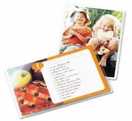laminated family photos and recipies