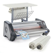 School Laminator with Storage Cart and Film Rolls