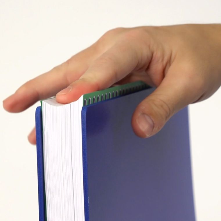 close up of a spine former in use