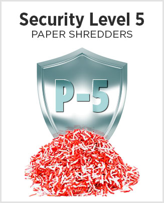 Level 5 Security Paper Shredders - P-5
