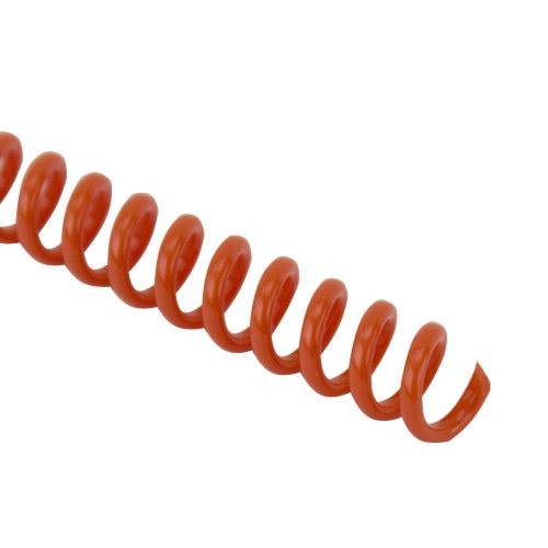 College Orange 4:1 Pitch Spiral Binding Coil