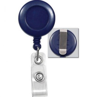 Round Badge Reel with Belt Clip